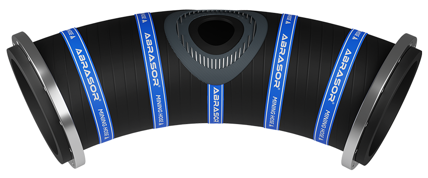 Abrasor X30-Series Preformed Bend Mining Hose