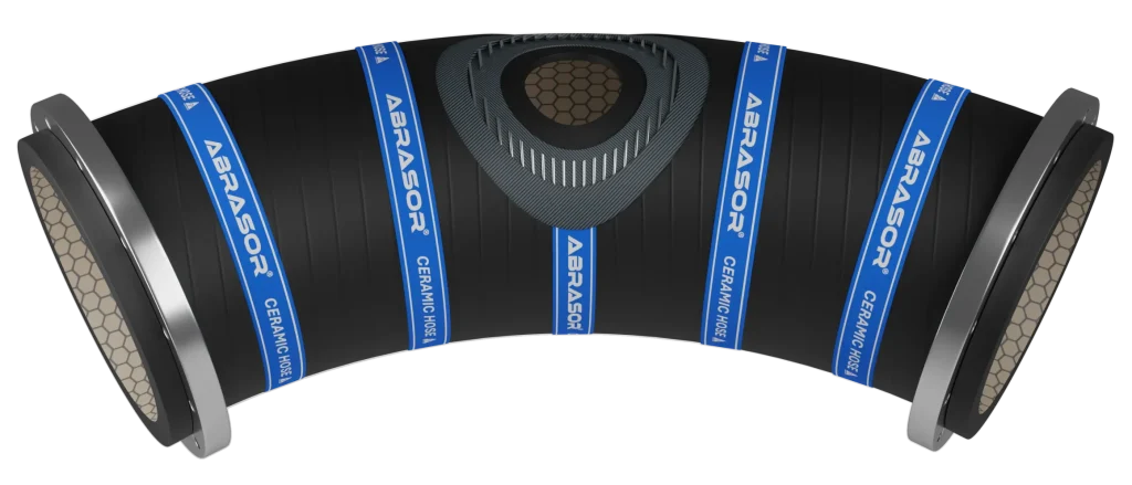 Abrasor XC20-Series Pre-Formed Bend Ceramic Hose